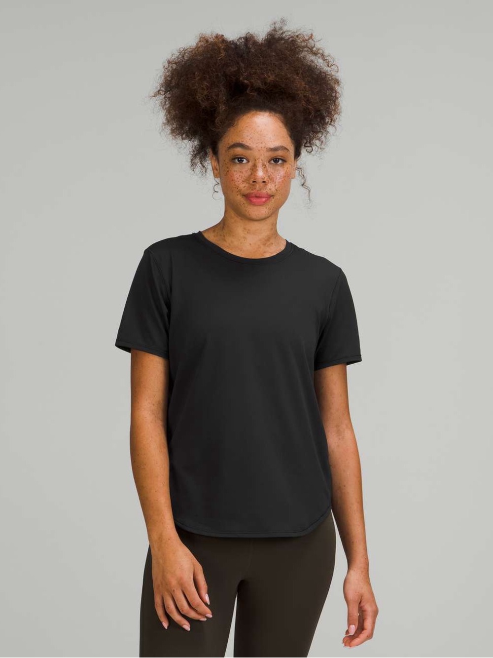 Lululemon High Neck Running and Training T-Shirt Black 8